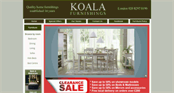 Desktop Screenshot of koalafurnishings.co.uk